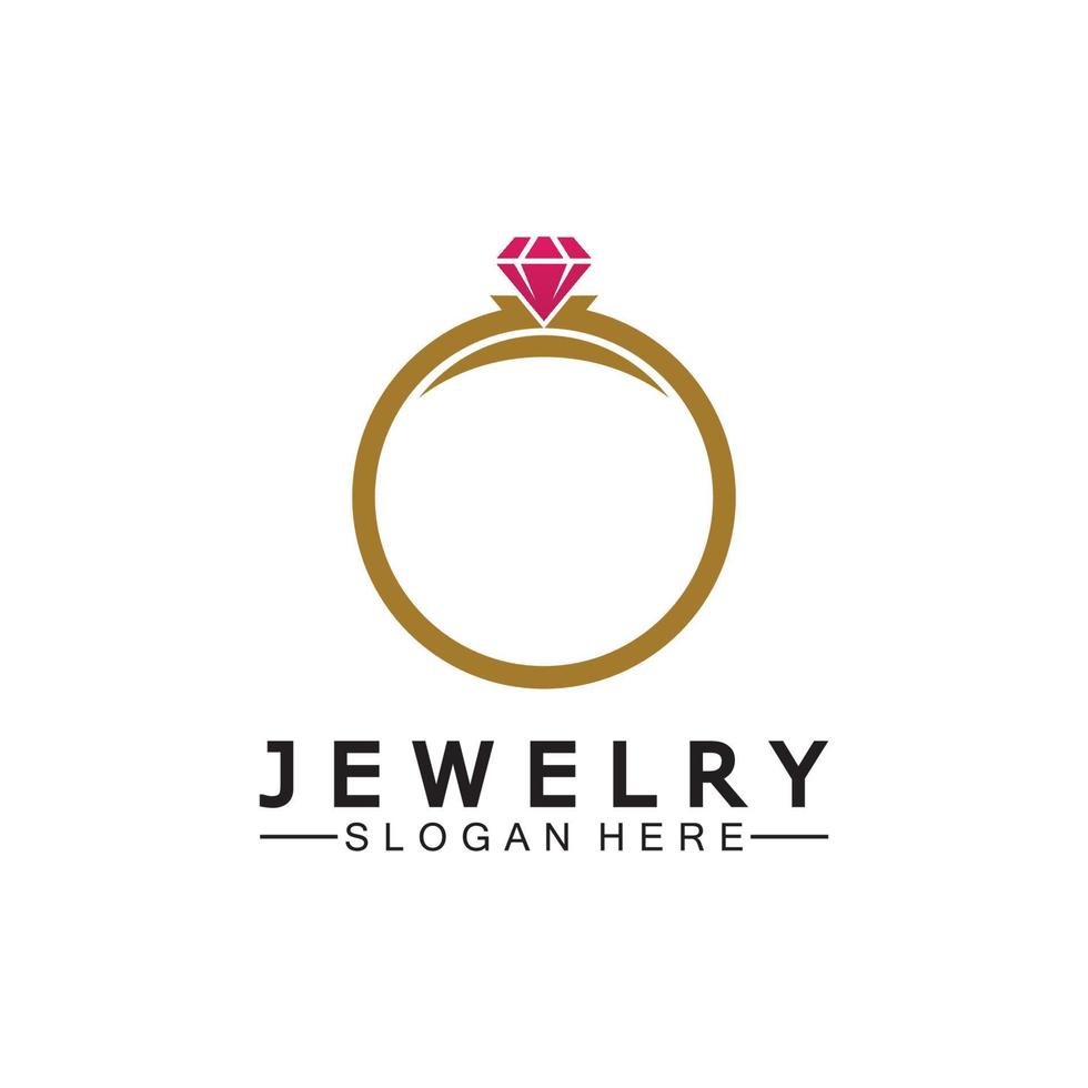 astratto diamante per gioielleria attività commerciale logo design concetto vettore