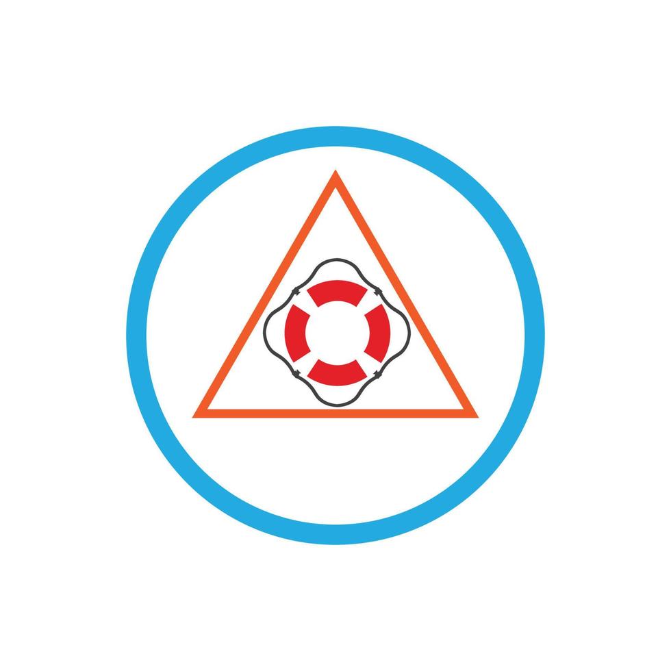 salvagente logo simbolo vettore