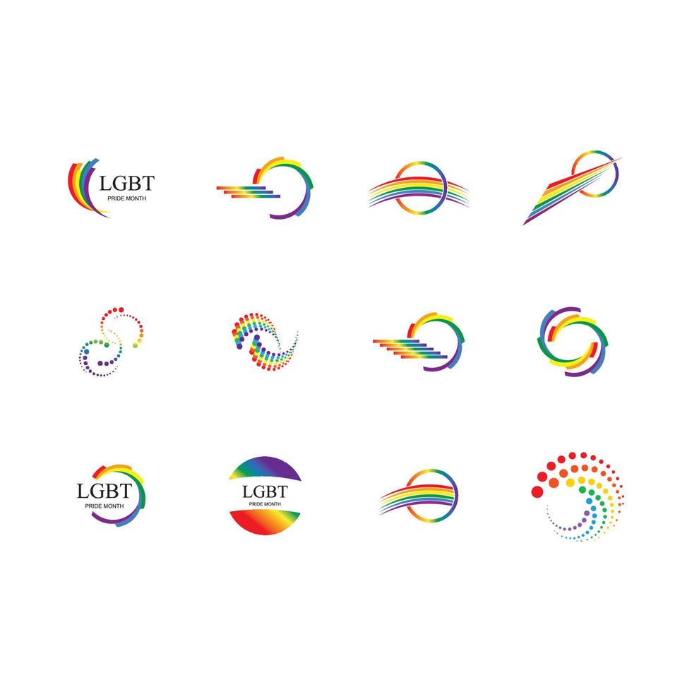 lgbt logo e simbolo vettore