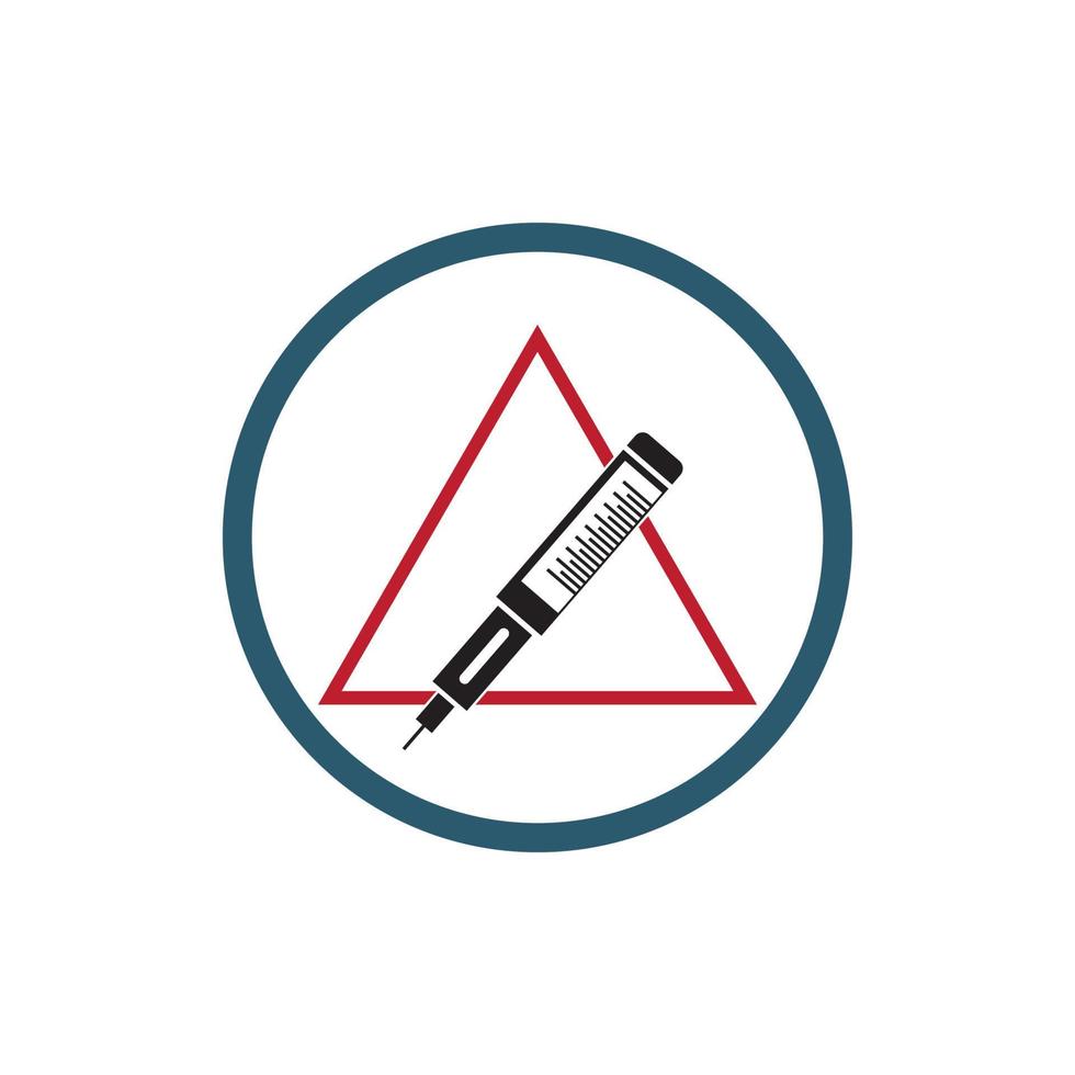 insulina logo e simbolo vettore