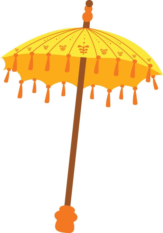 bali tradizionale parasole illustrazione vettore