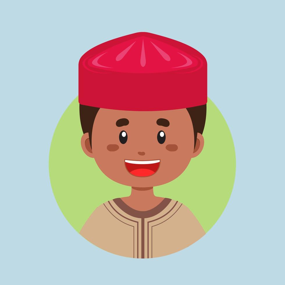 avatar di un' Nigeria personaggio vettore