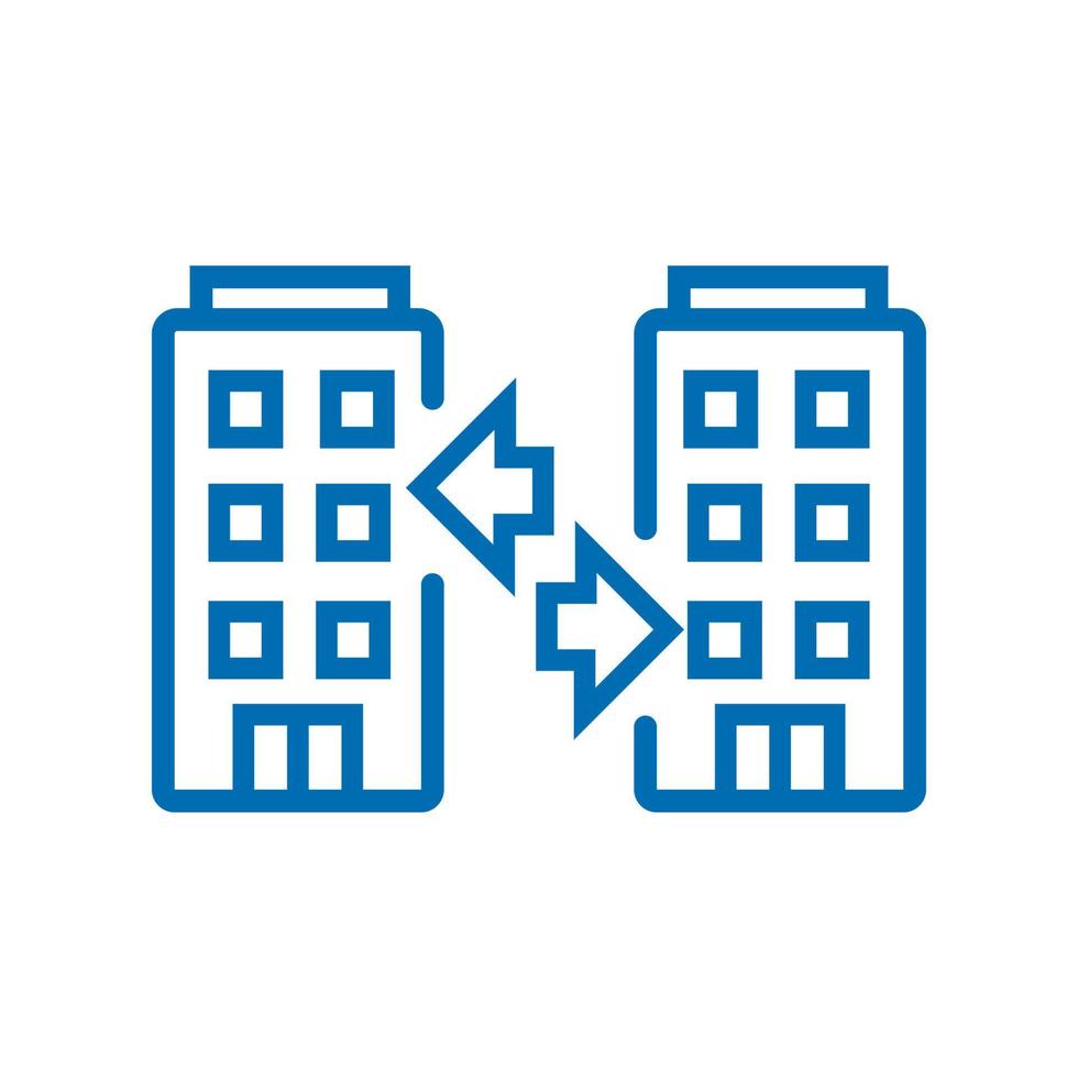 b2b modificabile schema vettore icona