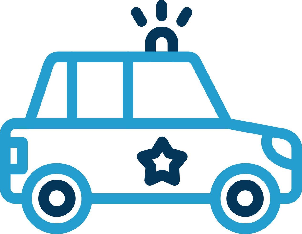 polizia auto vettore icona design