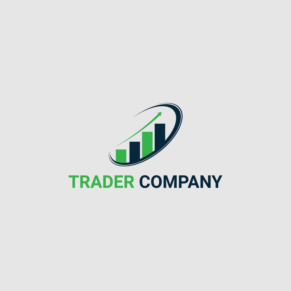 commercio azienda logo, statistico bar logo design vettore