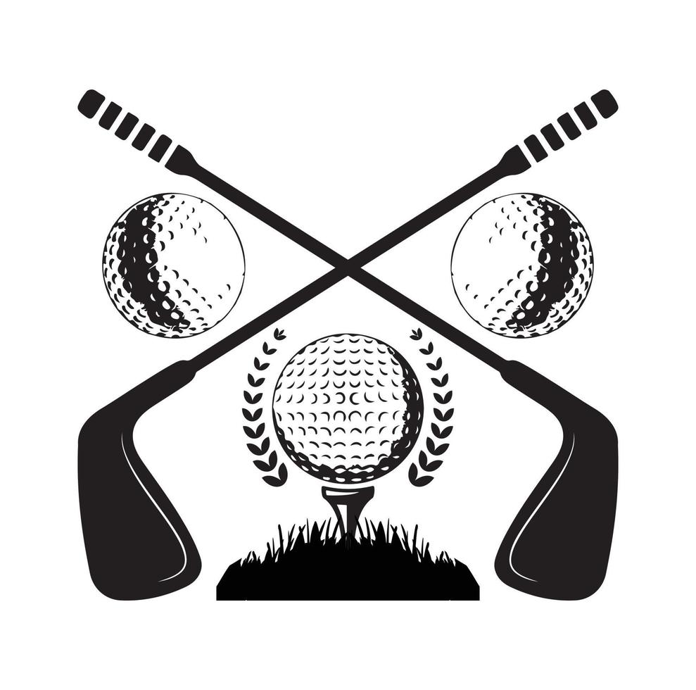 golf vettore, vettore Vintage ▾ golf elementi collezione