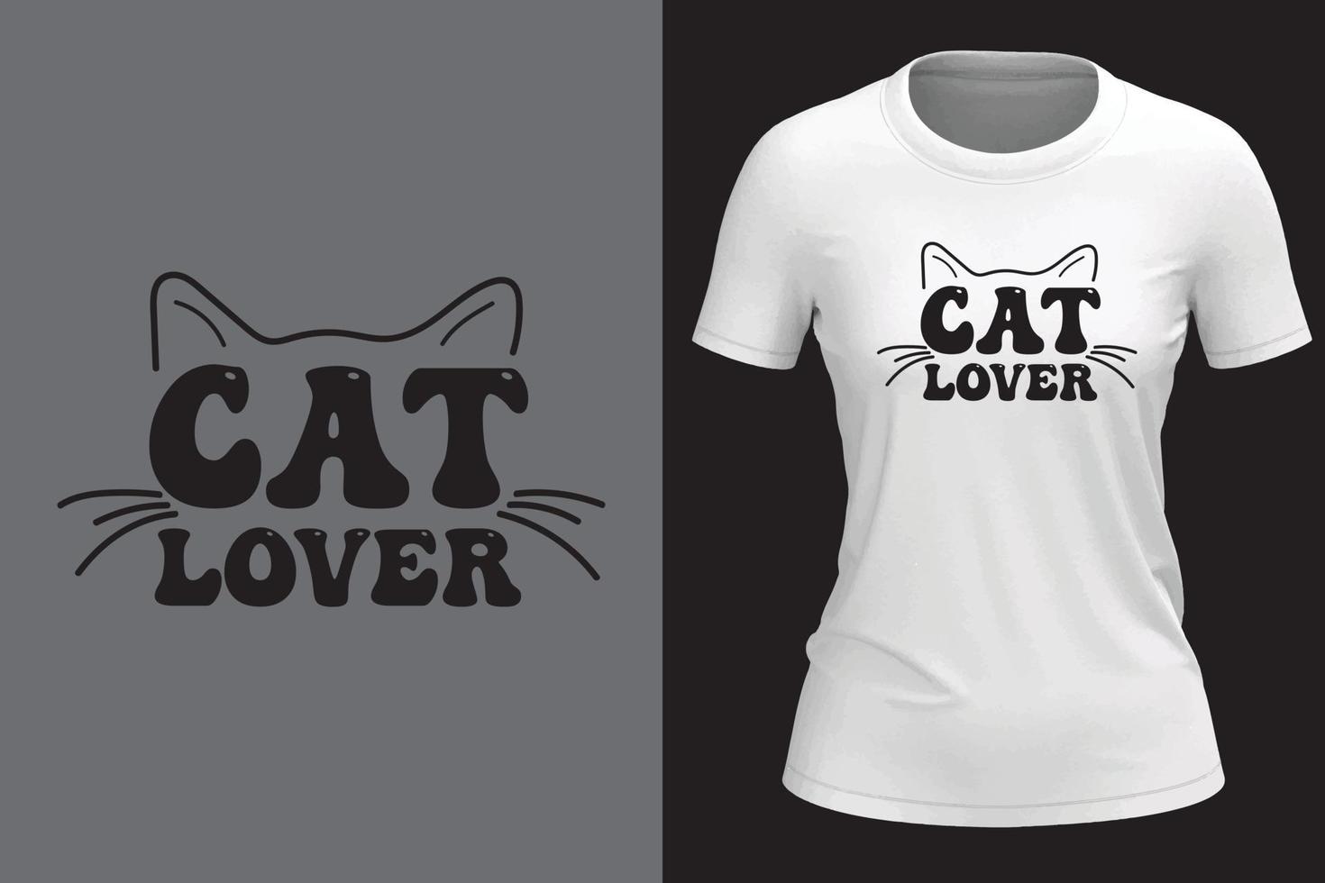 vettore gatto t camicia design per donna