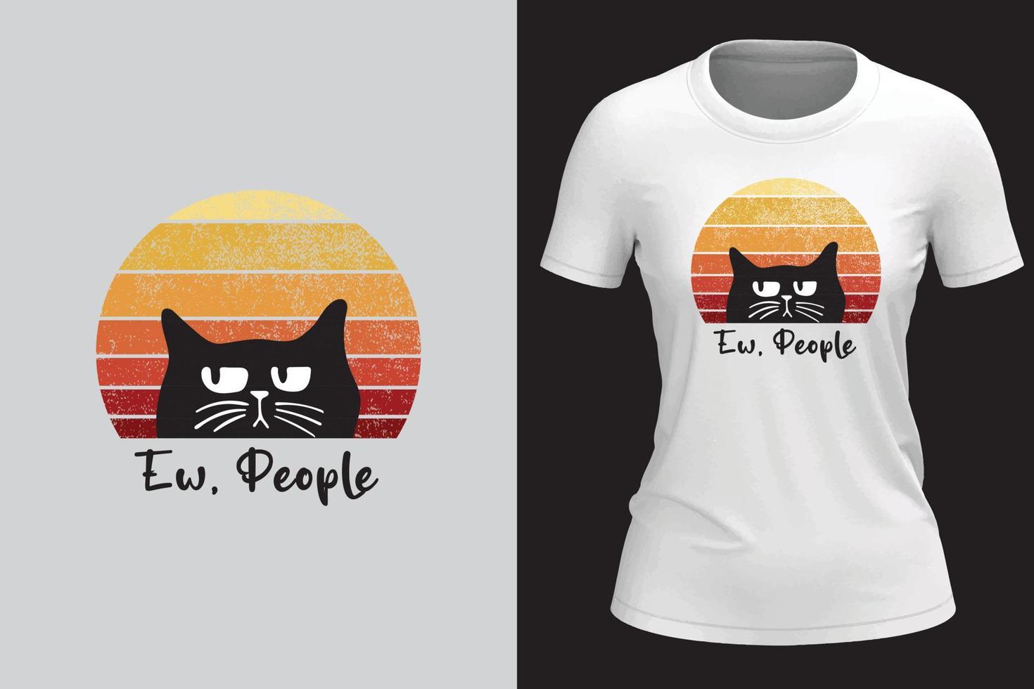 vettore gatto t camicia design per donna