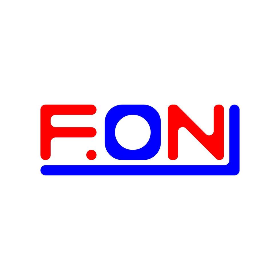 fon lettera logo creativo design con vettore grafico, fon semplice e moderno logo.