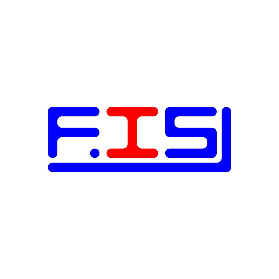 fis lettera logo creativo design con vettore grafico, fis semplice e moderno logo.