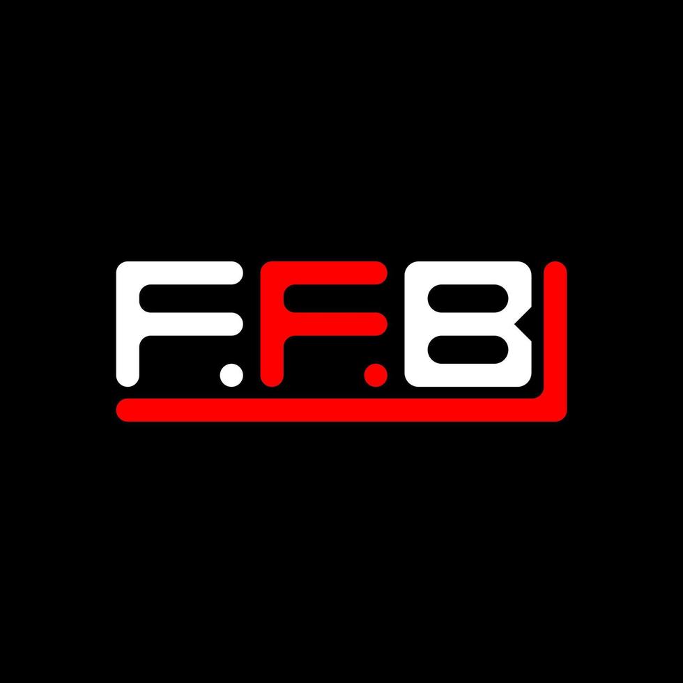 ffb lettera logo creativo design con vettore grafico, ffb semplice e moderno logo.