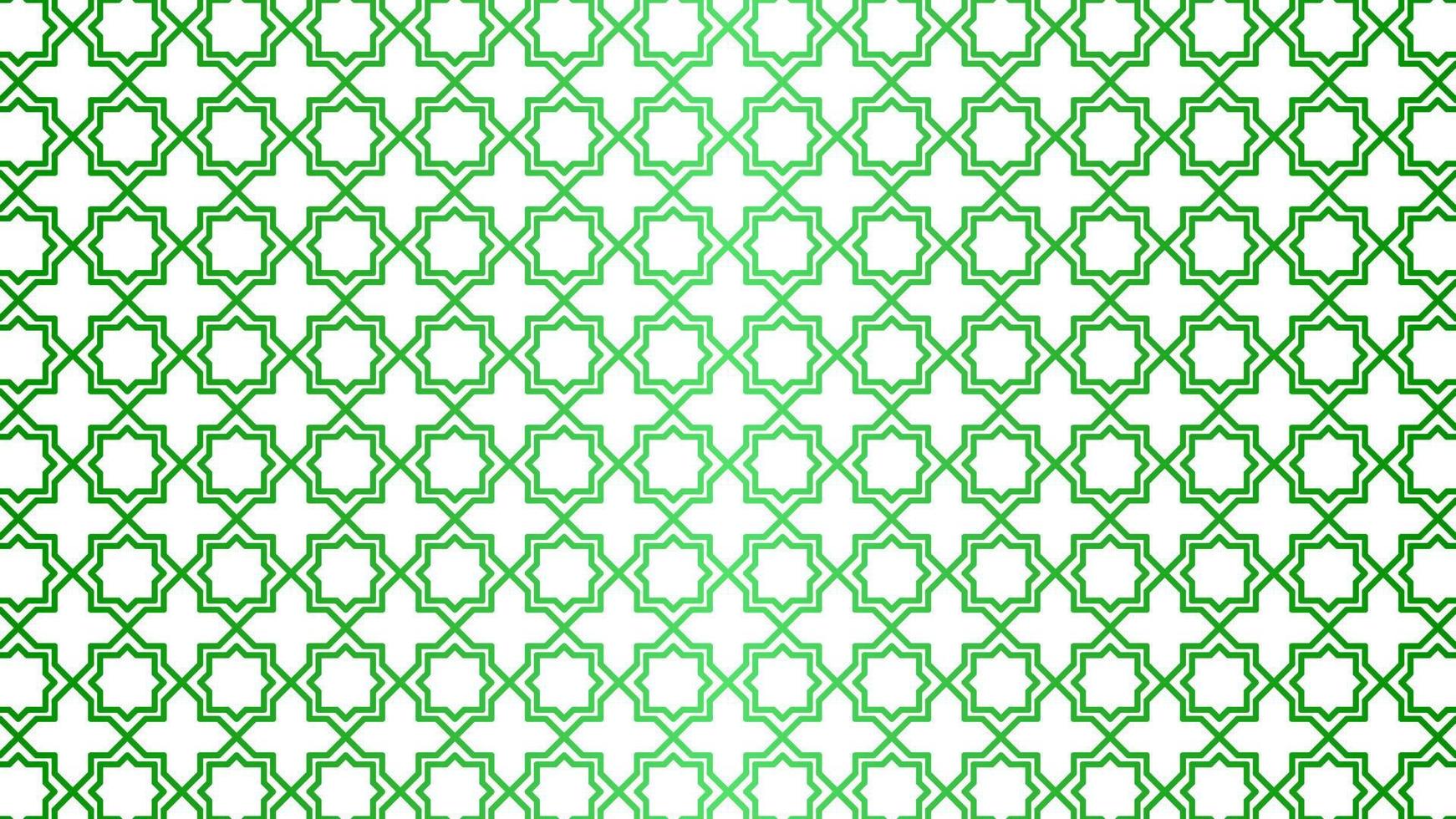 islamico modello di Arabo geometrico con brillante verde colore per Ramadan celebrazione nel musulmano cultura e Islam religione. vettore illustrazione di arabo ornamento per decorazione e design grafico