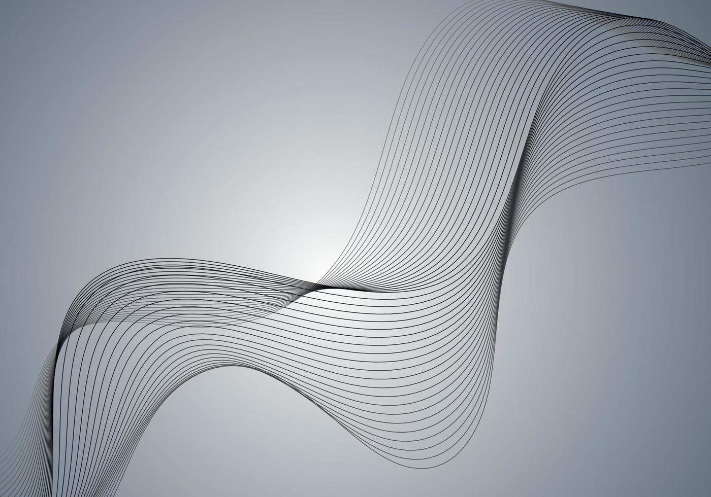 arte ottica sfondo astratto wave design in bianco e nero vettore