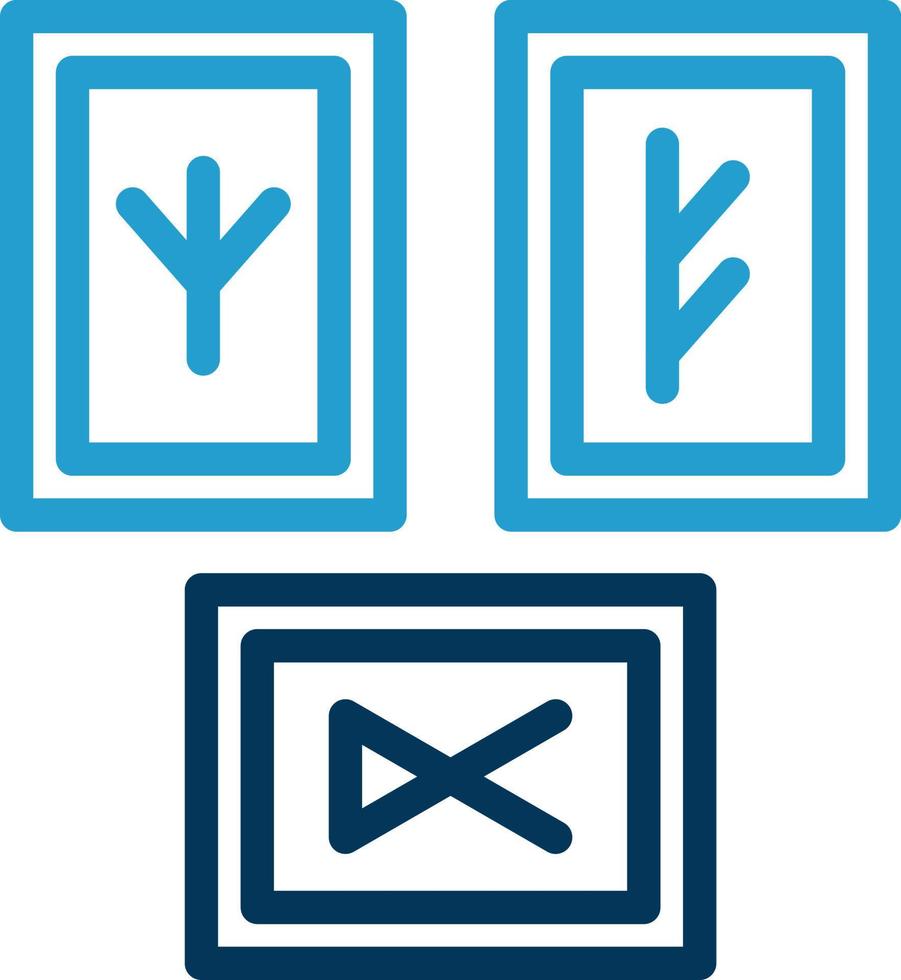 rune vettore icona design