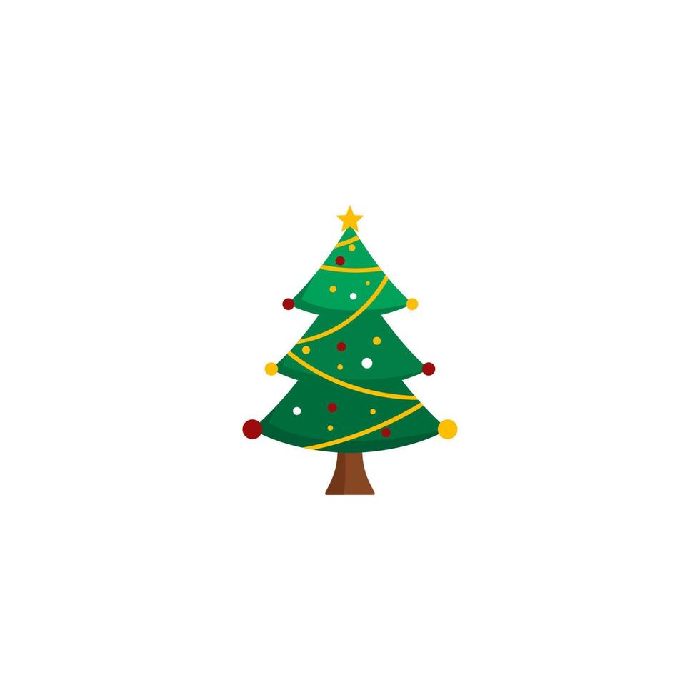Natale albero modello logo design vettore