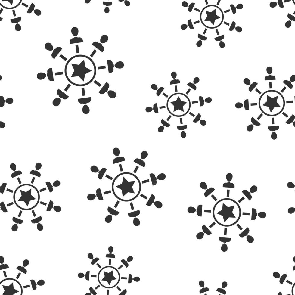 mente consapevolezza icona senza soluzione di continuità modello sfondo. idea umano vettore illustrazione su bianca isolato sfondo. cliente cervello attività commerciale concetto.