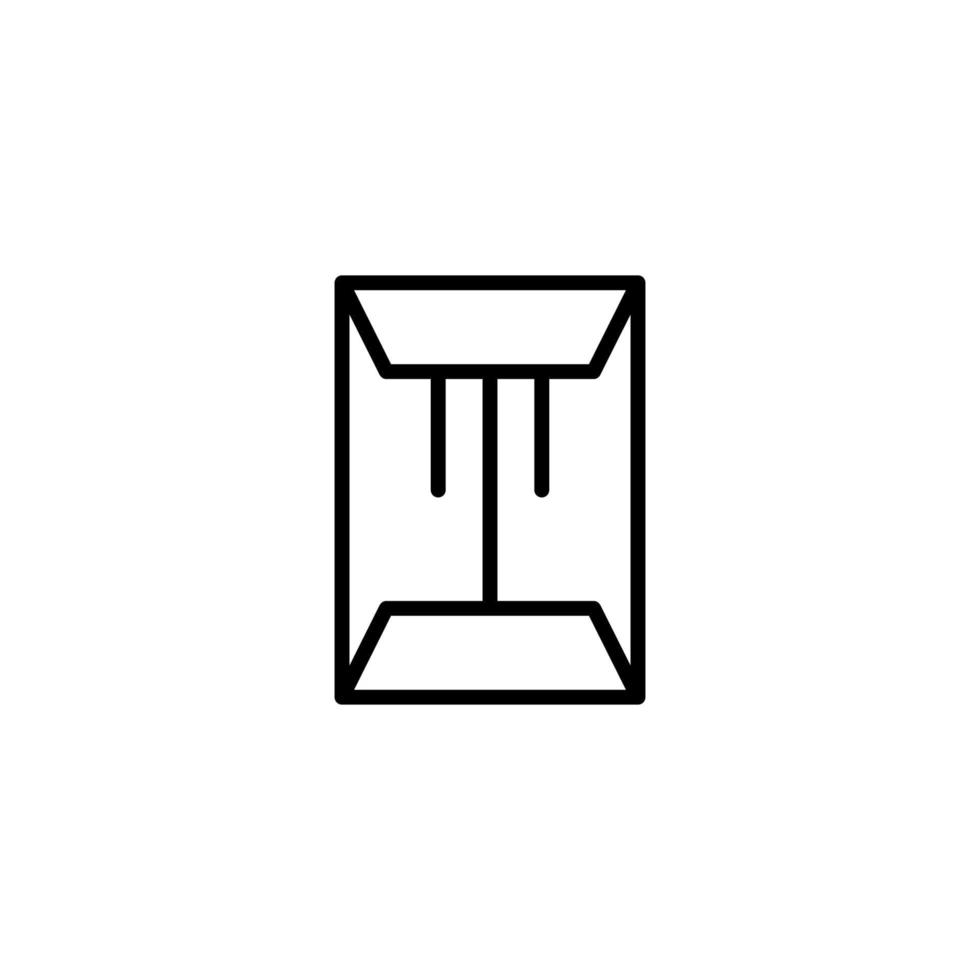 lettera icona con schema stile vettore