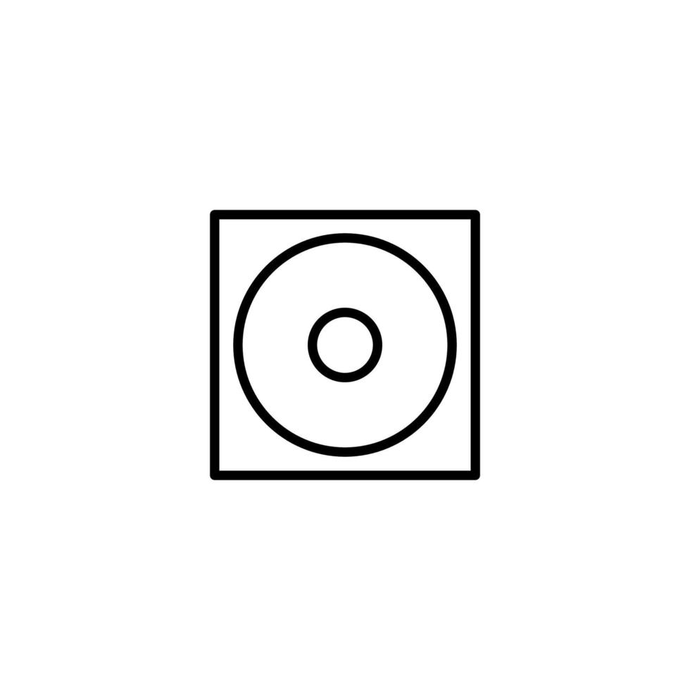 disco icona con schema stile vettore