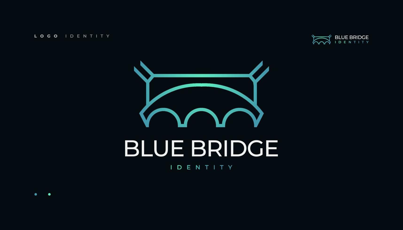 modello di vettore di progettazione del logo del ponte