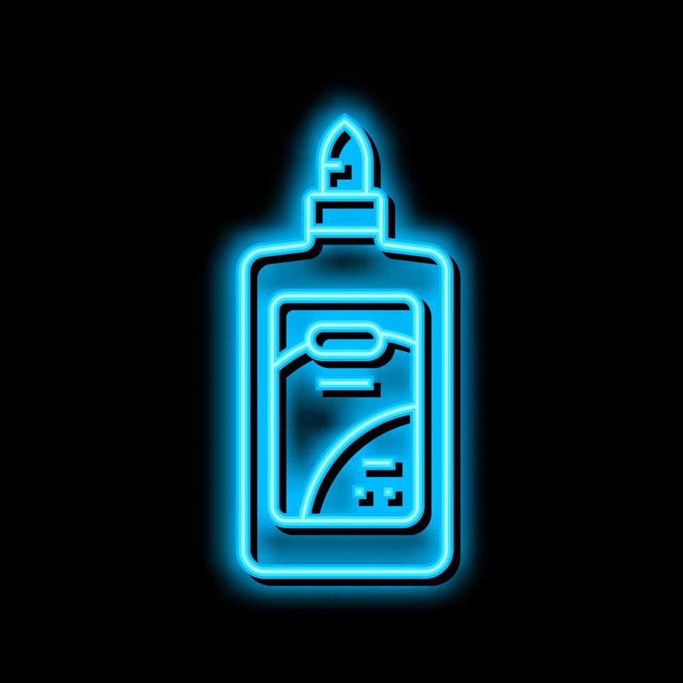 colla Stazionario neon splendore icona illustrazione vettore
