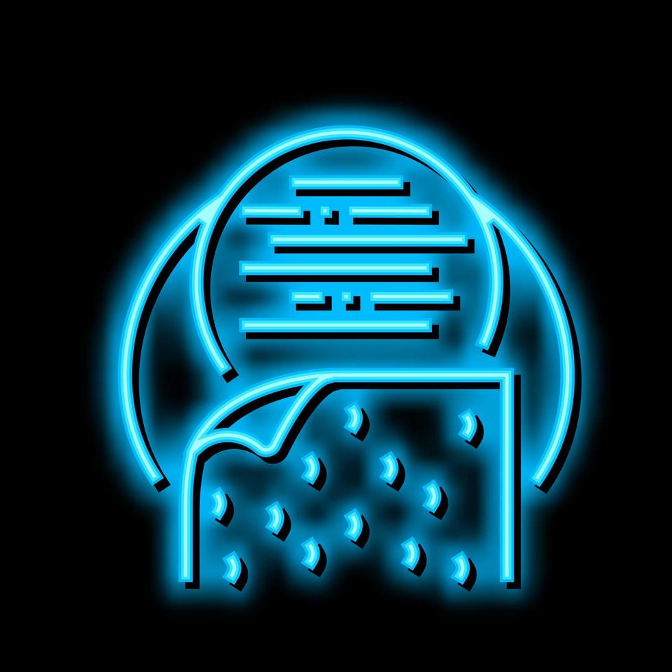chimico fibra neon splendore icona illustrazione vettore