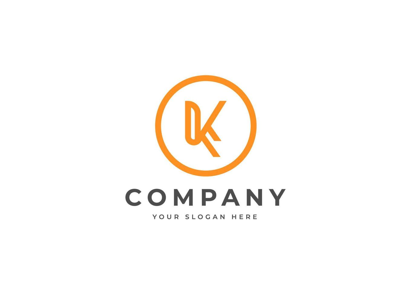 iniziale lettera K semplice elegante logo design concetto. iniziale simbolo per aziendale attività commerciale identità. alfabeto vettore elemento