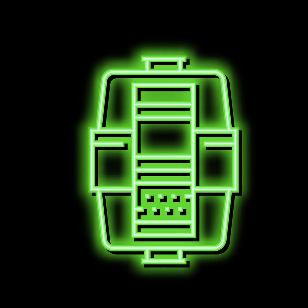 strati nel acqua filtro neon splendore icona illustrazione vettore
