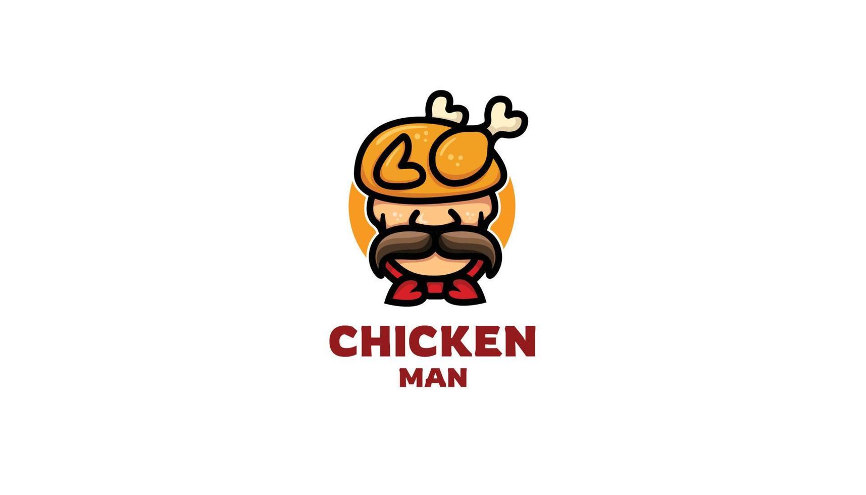 pollo uomo personaggio vettore