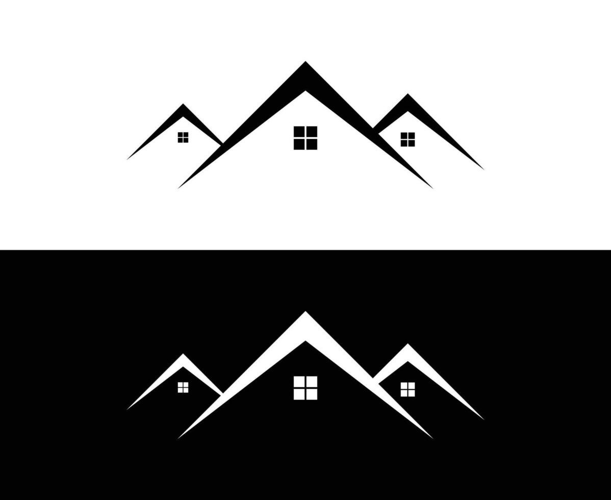 design del logo della casa vettore