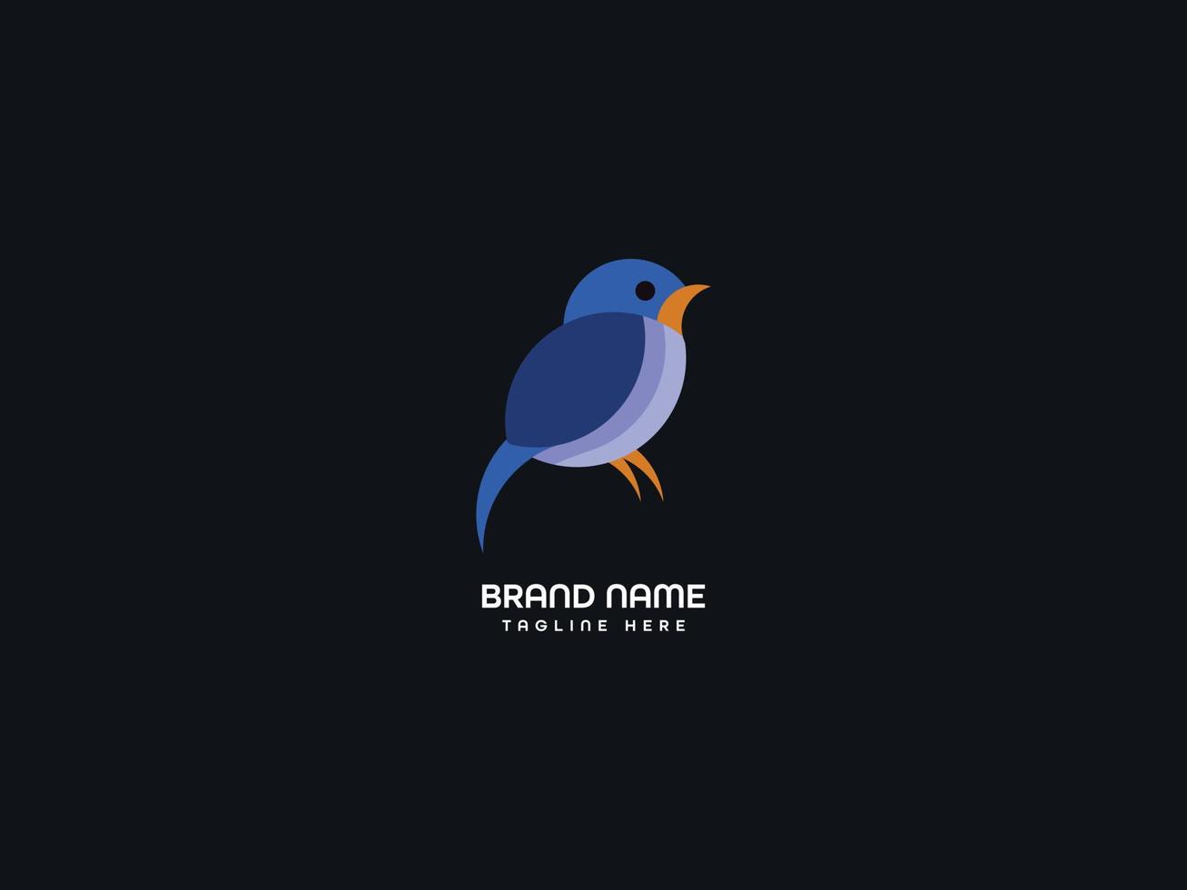 logo animale uccello vettore