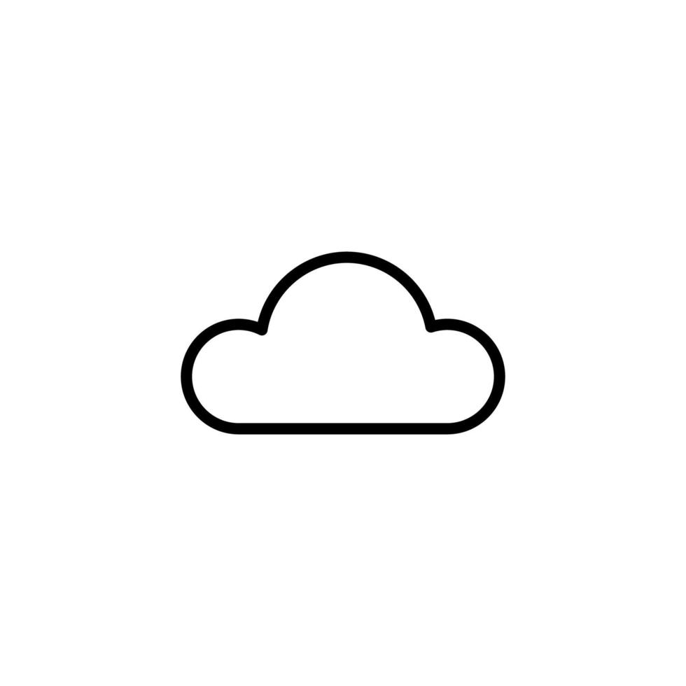 nube icona con schema stile vettore