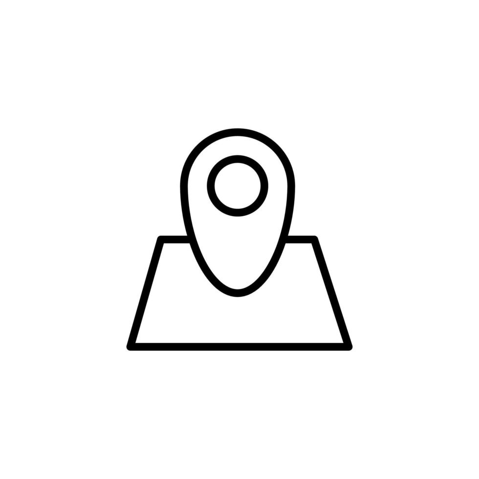 Posizione icona con schema stile vettore