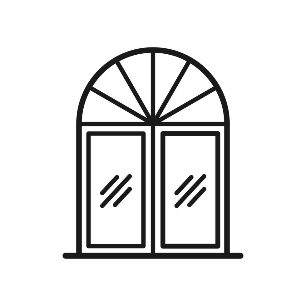 modello di logo vettoriale icona finestra