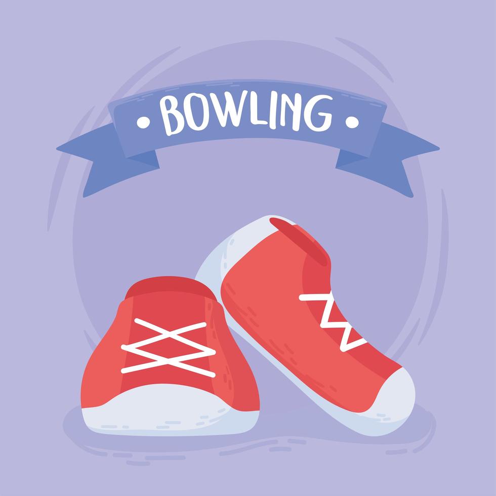 accessori per scarpe da bowling vettore