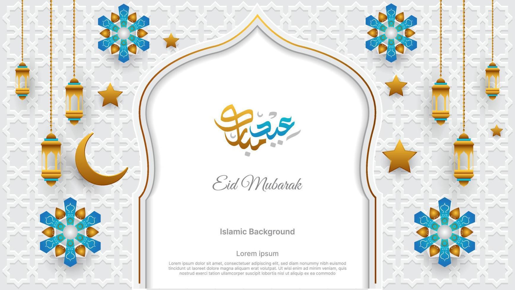 islamico sfondo per Ramadan kareem, eid mubarak, eid al-fitr, eid al-adha, eccetera. arabo decorazione. vettore illustrazione