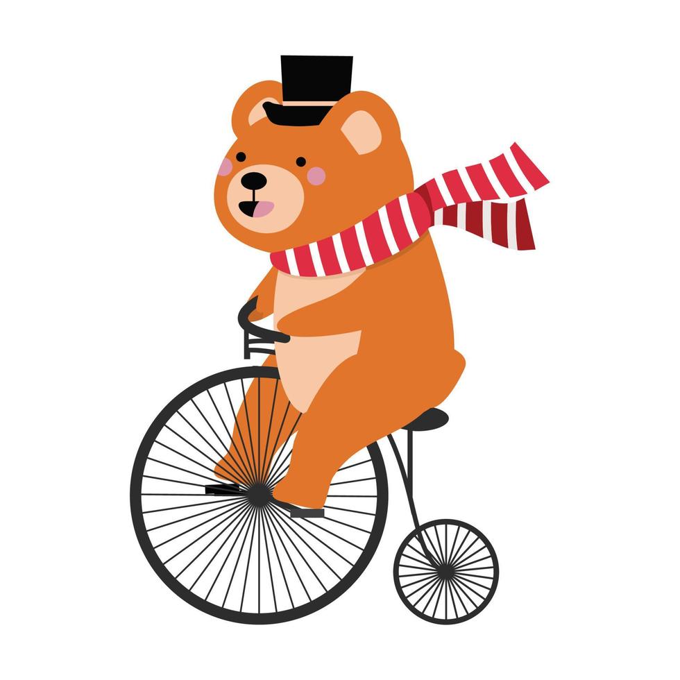 orso Vintage ▾ equitazione bicicletta vettore