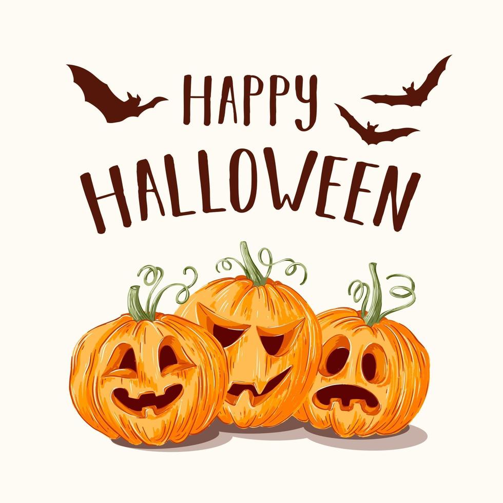 felice illustrazione di halloween vettore