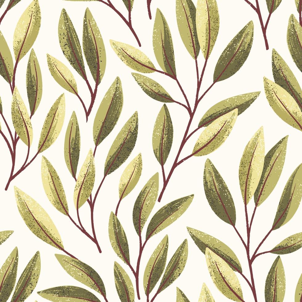 foglie di primavera seamless pattern vettore