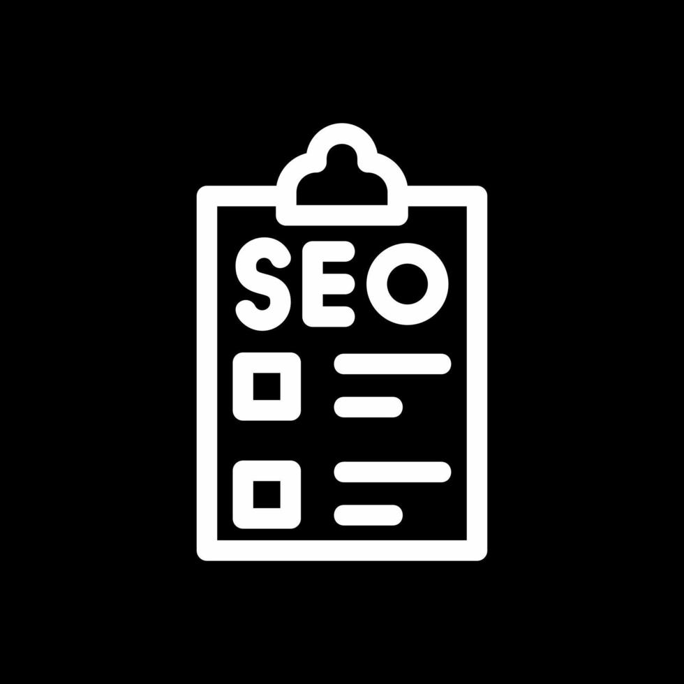 SEO lista di controllo vettore icona design