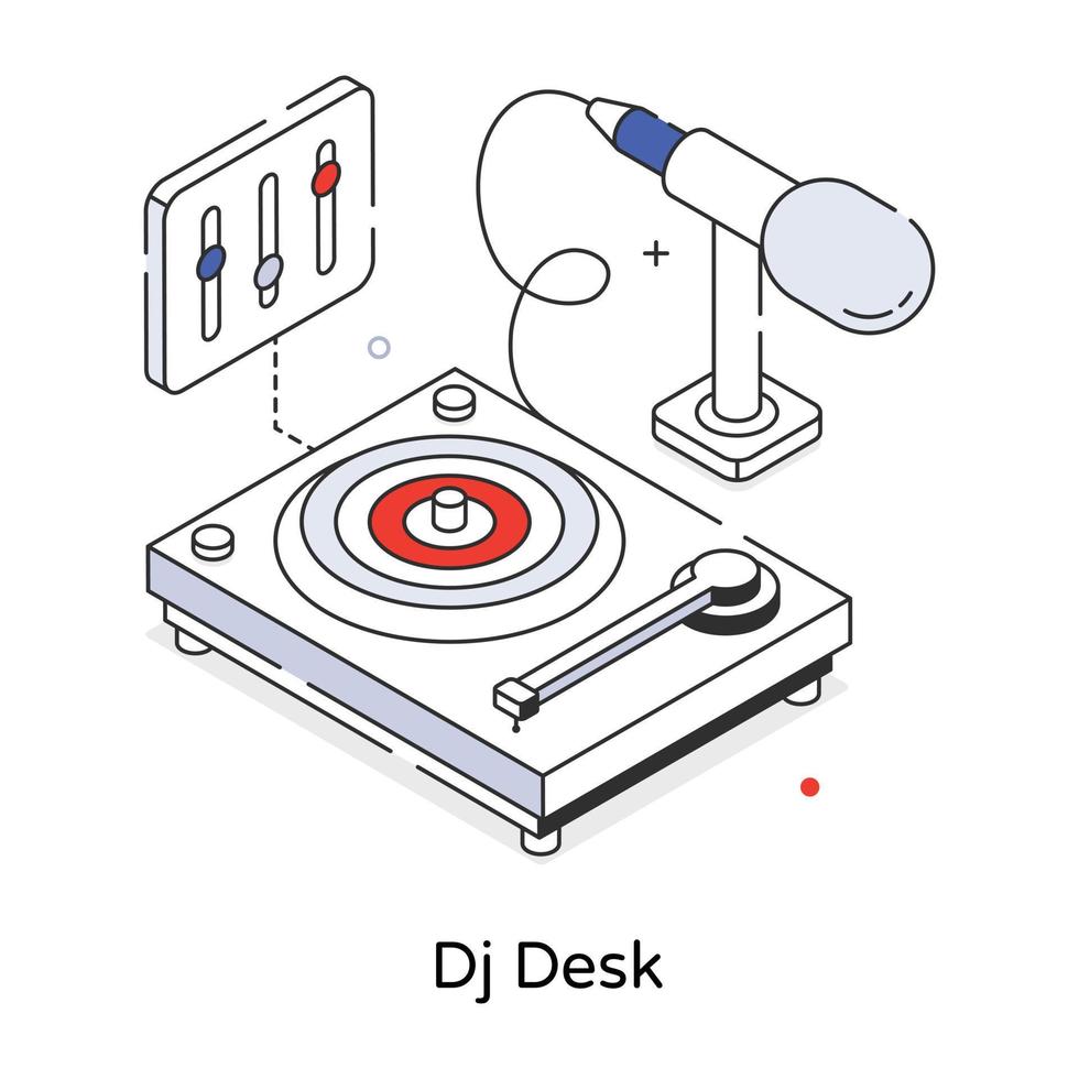 di moda dj scrivania vettore