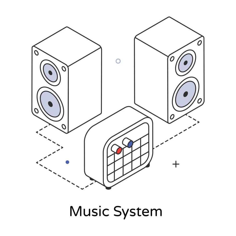 di moda musica sistema vettore