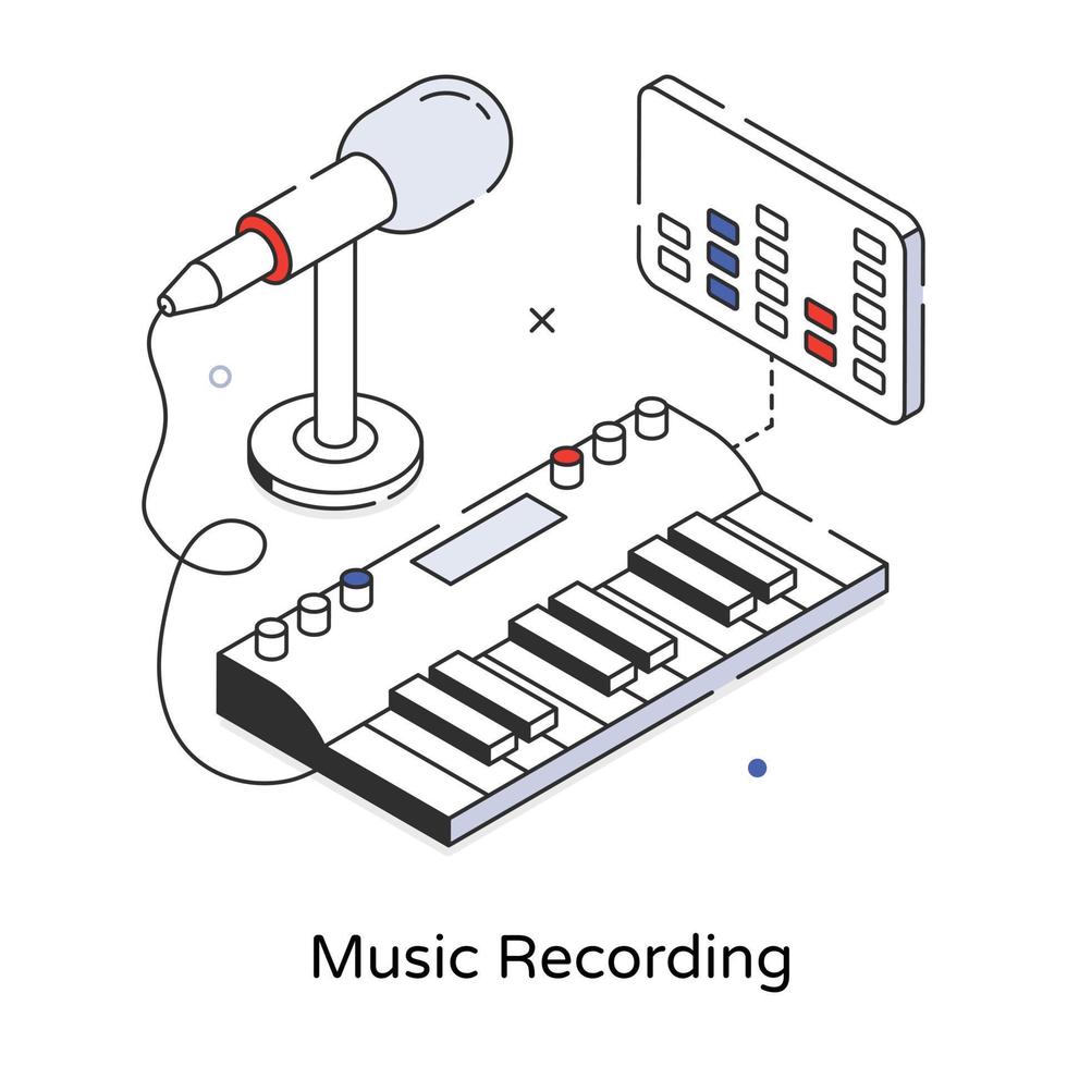 di moda musica registrazione vettore