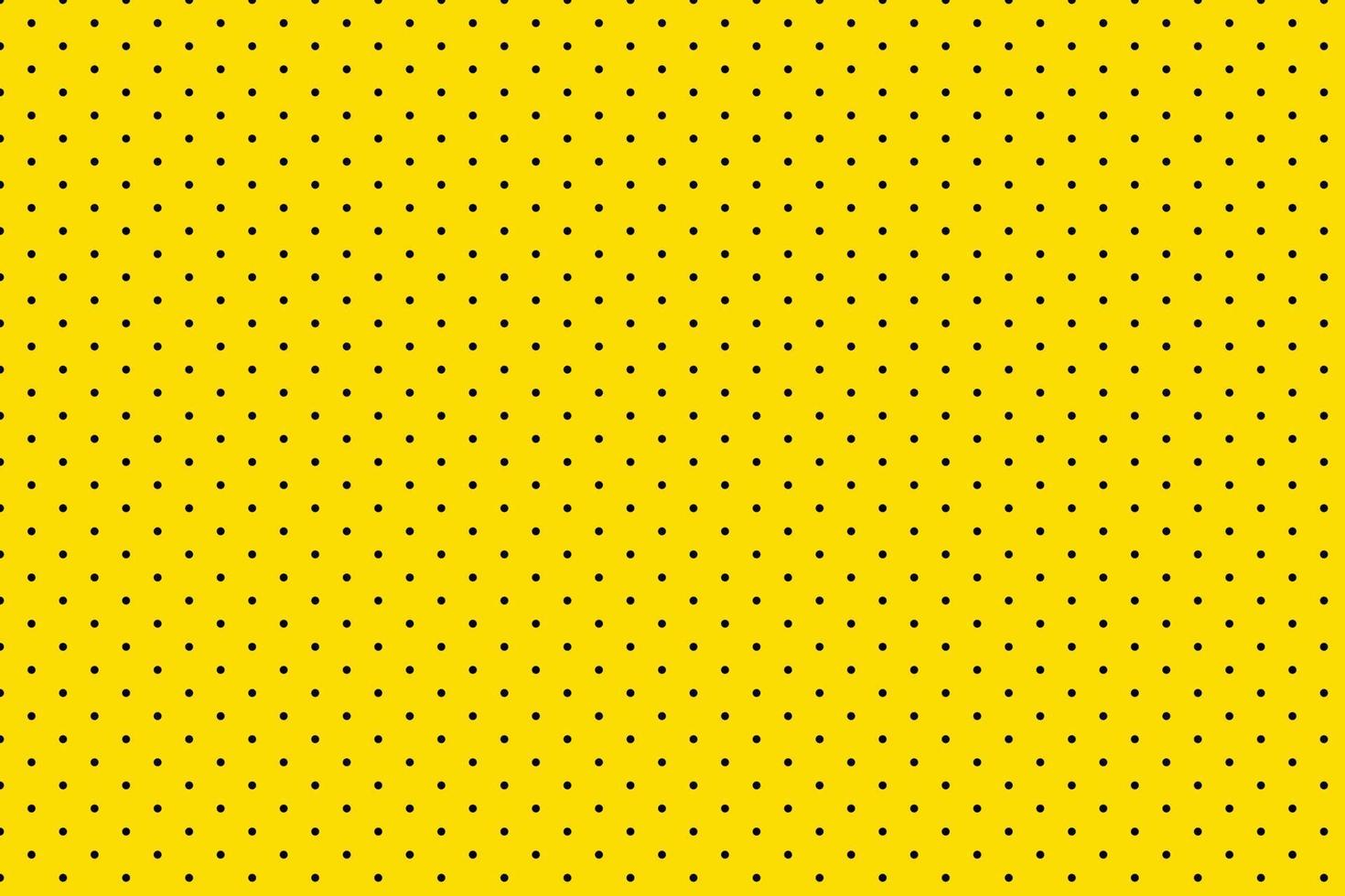 giallo sfondo con nero polka puntini modello design. vettore