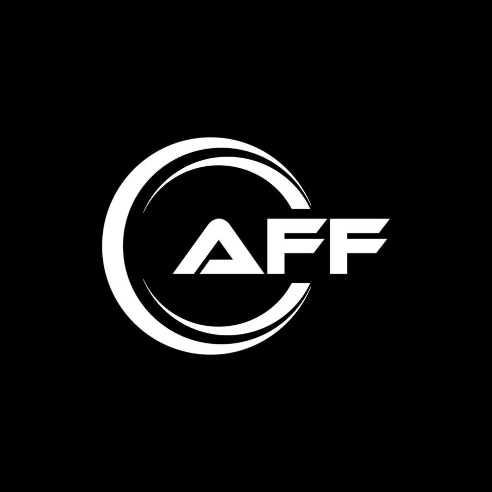 aff lettera logo design nel illustrazione. vettore logo, calligrafia disegni per logo, manifesto, invito, eccetera.