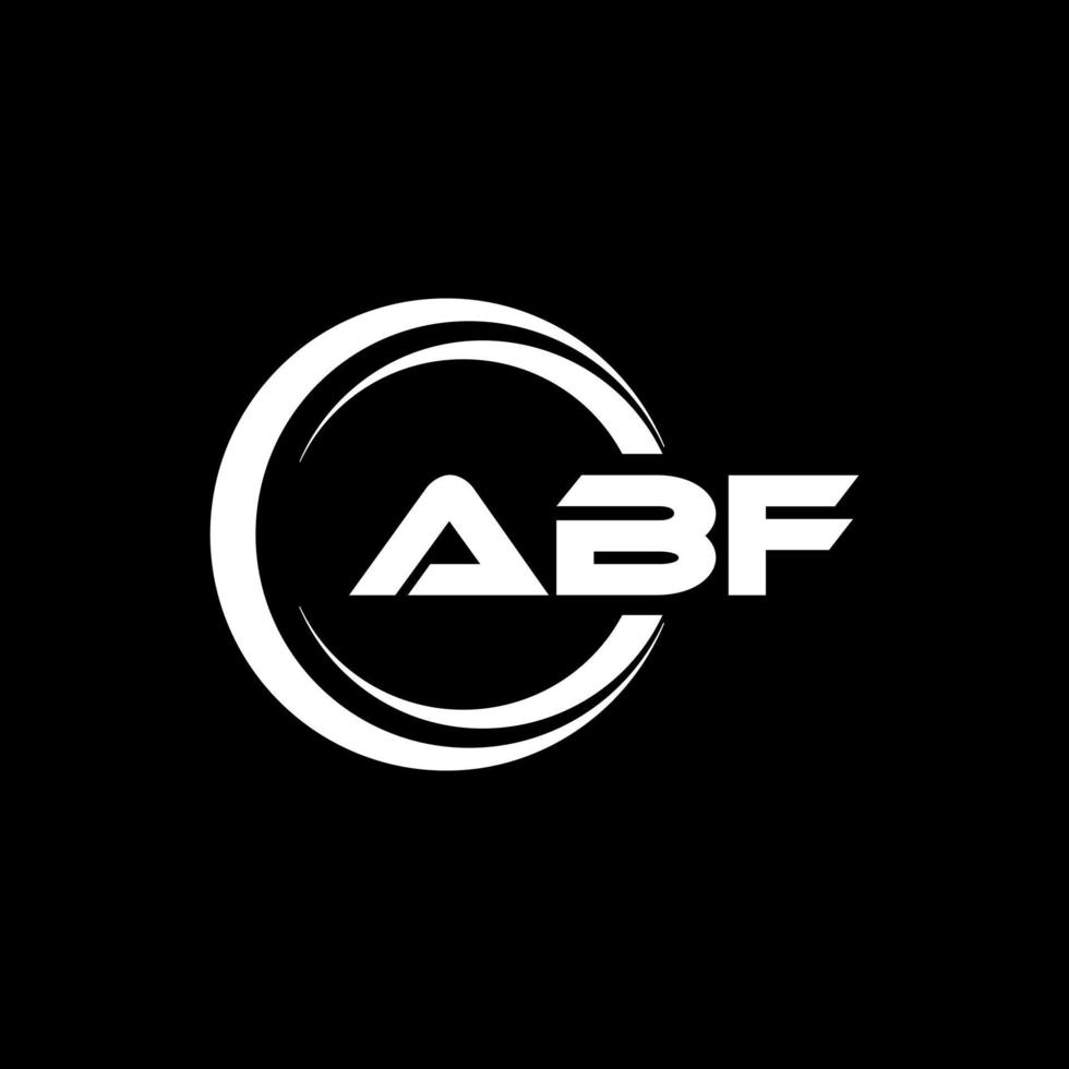 abf lettera logo design nel illustrazione. vettore logo, calligrafia disegni per logo, manifesto, invito, eccetera.