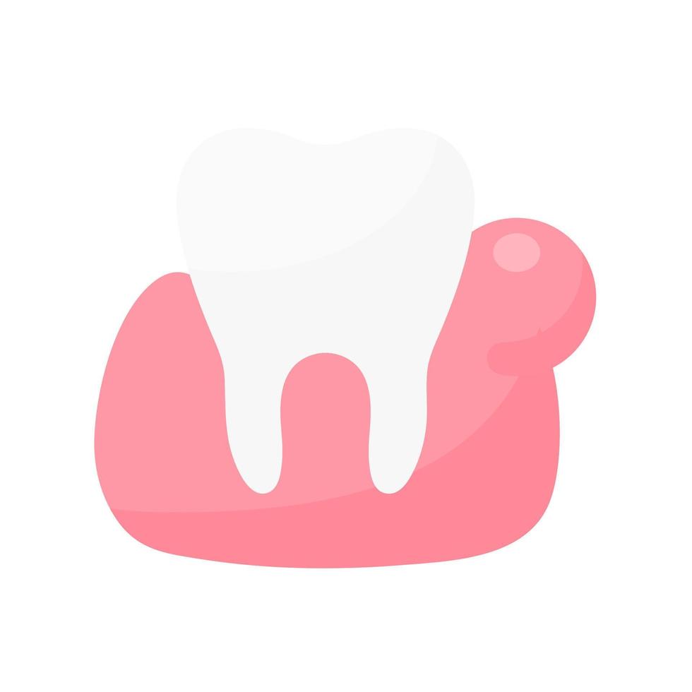 dentale Salute cura risolvere il problema di dente decadimento e gonfio gengive nel il bocca. vettore