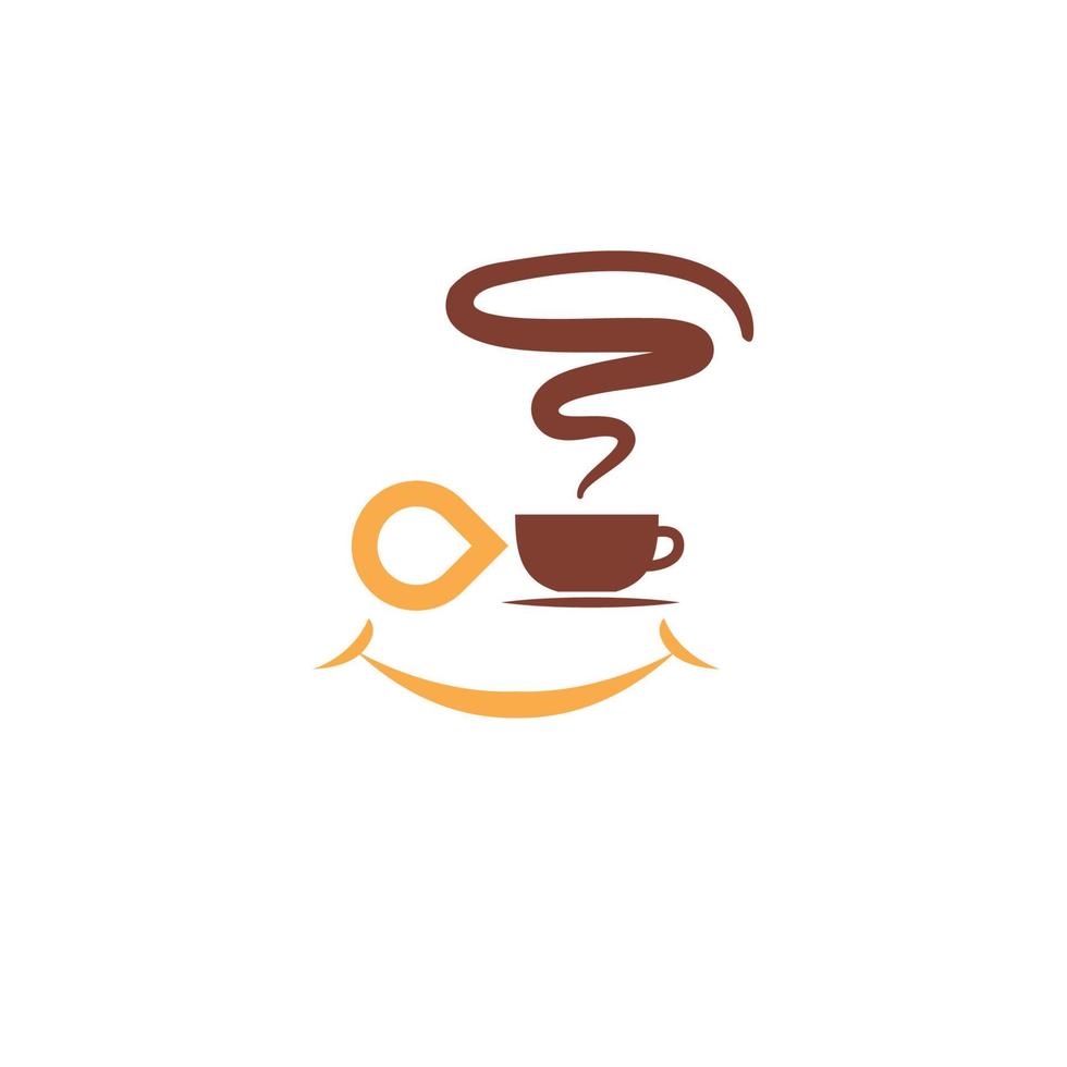 contento caffè un' marca, simbolo, disegno, grafico, minimalista.logo vettore