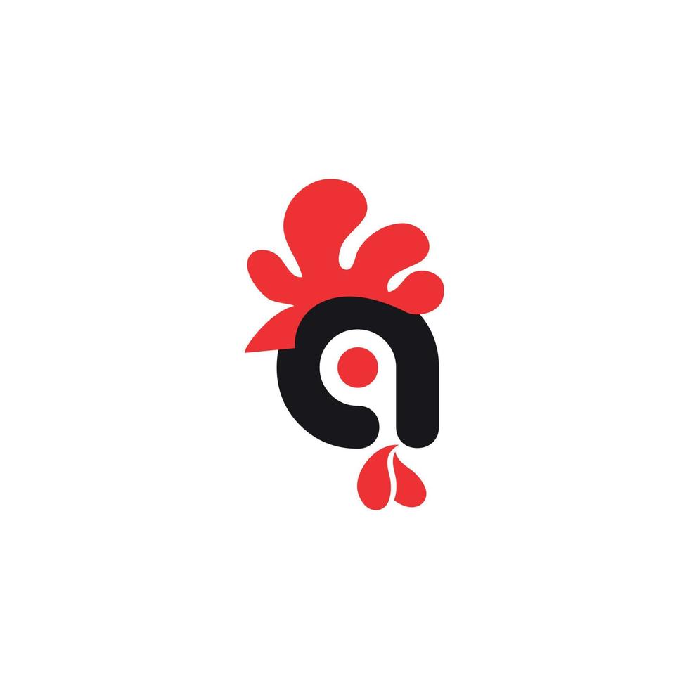 un' pollo logo logo concetto, marchio, creativo semplice icona vettore