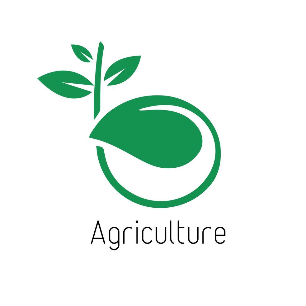 agricoltura logo concetto, marchio, creativo semplice icona vettore