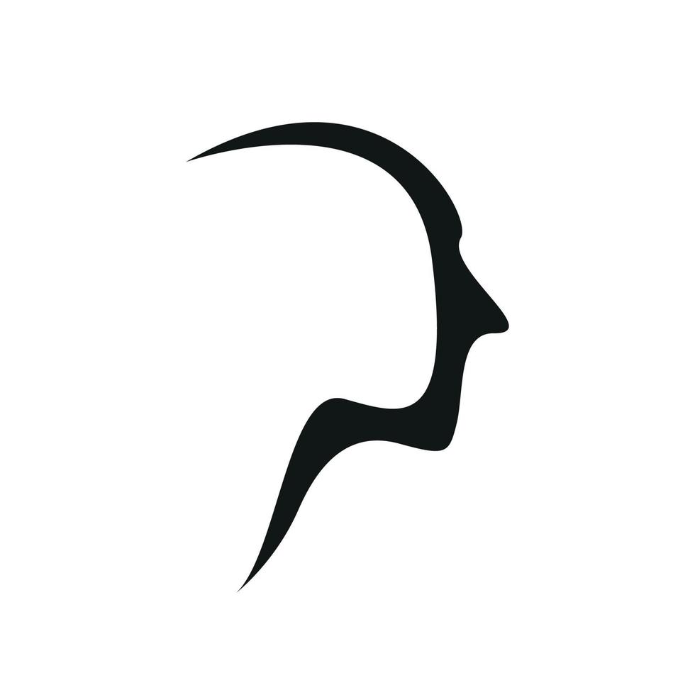 silhouette di persone marca, simbolo, disegno, grafico, minimalista.logo vettore